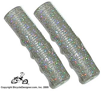 Vintage Bicycle Grips Cruiser Sparkle Champagne Color Nos Free Shipping 