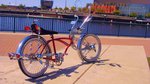 my clean red lowrider bike