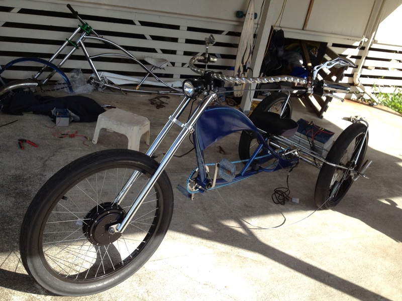 3 wheel chopper bicycle