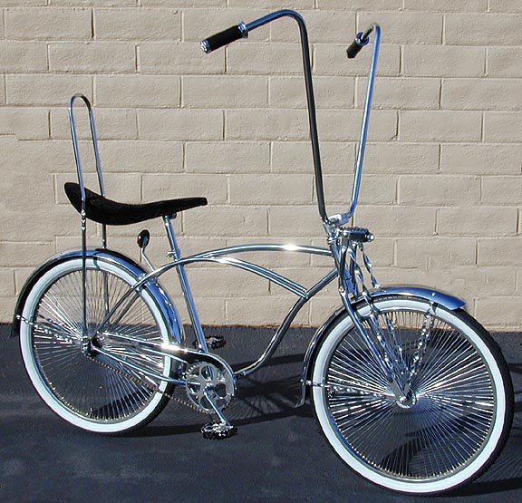 chrome chopper bicycle