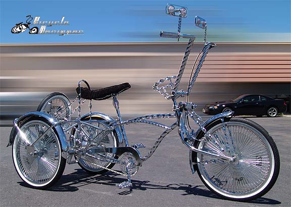 Original Gangster Chrome MuffIer Beach Cruiser Chopper Lowrider Bike NEW! 