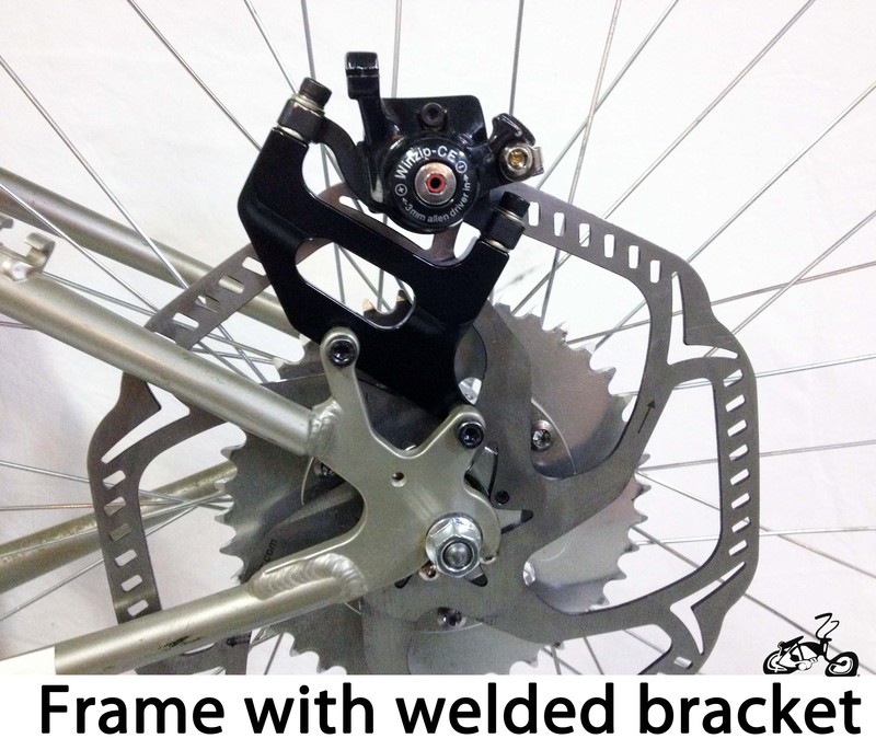 Disc Brake Motorized Bicycle Mount Brackets