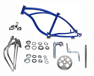 20" Lowrider Bike Frame Kit - ROYAL BLUE