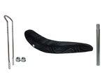 26" Black Veloure Banana Seat Kit