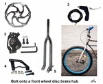 Rigid Fork with 10" Disc Brake Rotor Kit