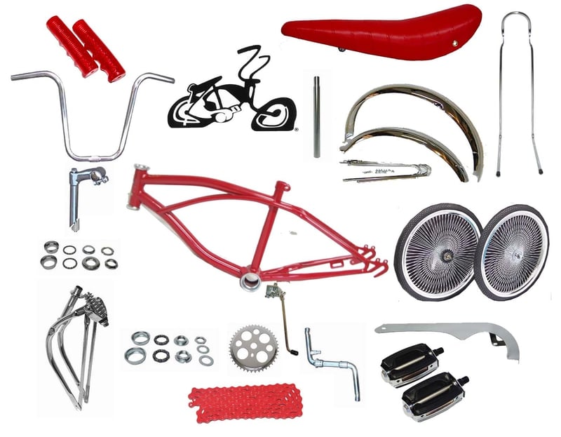 Hong Kong Zelfgenoegzaamheid voorzichtig Lowrider Bike Kit with CHROME Frame and 140 Spoke Wheels