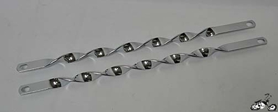 16" Flat Twist Bars CHROME