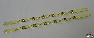 20" Flat Twist Bars GOLD