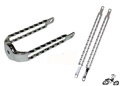 Double Twist Springer Fork Kit - CHROME