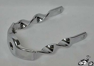 Lowrider Twist Extended Fork Crown CHROME