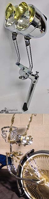 Double Bullet Square Twist Light Kit - GOLD