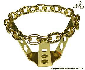 Lowrider Bicycle Chain Steering Wheel GOLD