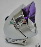 Bullet Light CHROME / PURPLE VISOR