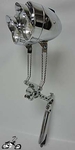 Double Bullet Square Twist Light Kit - CHROME