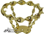 Lowrider Bicycle Flat Twist Steering Wheel GOLD