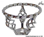 Lowrider Bicycle Triple Birdcage Steering Wheel CHROME