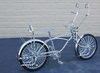 Lowrider Stem 22.2mm (7/8") x 1" (25.4mm) Double Twist CHROME