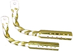 Twisted Big Muffler with Holes - GOLD