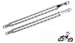 20" springer fork double square twist fork bars