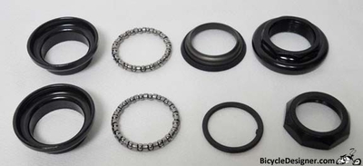 1 1/8" Threaded Headset BLACK