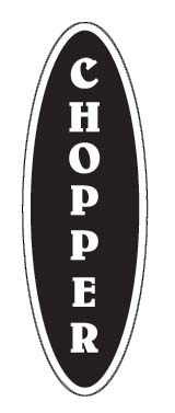 Chopper Bicycle Sticker