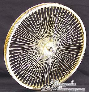 546104 20" 140 Spoke Front Wheel GOLD