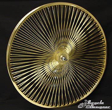 26" 140 Spoke Front Wheel GOLD