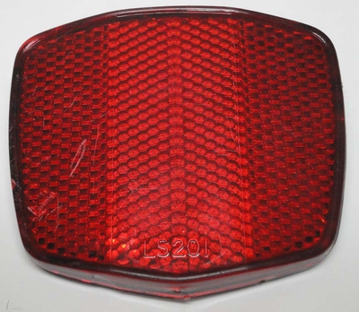 Used Bicycle Reflector Chevron Shape RED WIDE