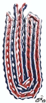 Chain American Red White Blue