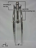 Springer Fork Steering Tube - 21.1mm x 7"