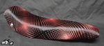20" Bicycle Banana Seat Satin SATIN BLACK/RED