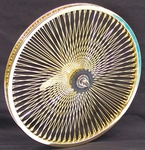 545105 20" 140 Spoke Coaster Wheel GOLD