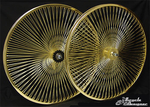 26" 140 Spoke Coaster Wheel Set GOLD
