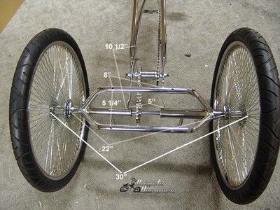 Trike Conversion Kit For Bicycles With 36 Spoke Heavy Duty Hubs