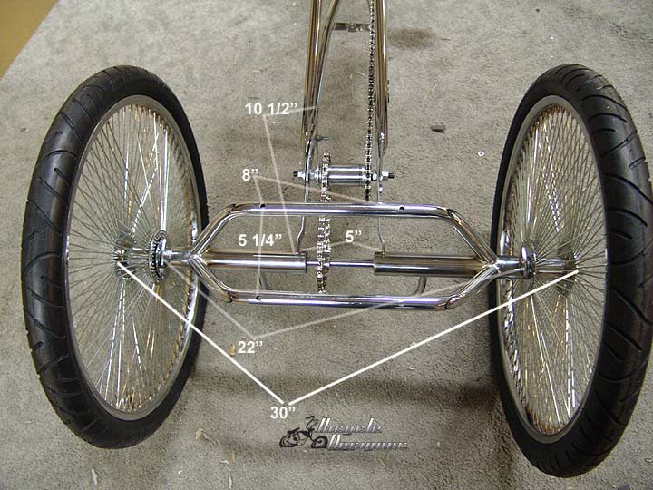 three wheel bicycle parts